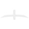 Ekena Millwork Bellingham Architectural Grade PVC Gable Bracket, 60"W x 17 1/2"H x 4"D x 4"F, 7/12 Pitch GBP060X18X0404BEL00 - alternate 2